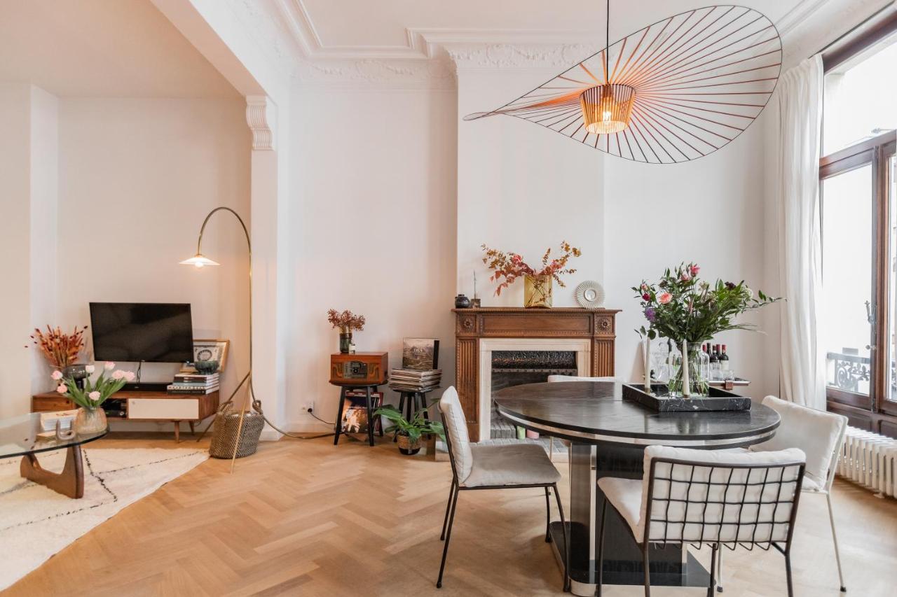 Traditional Chic, High Ceilings' Apt Aircos And Garage Antwerpia Zewnętrze zdjęcie